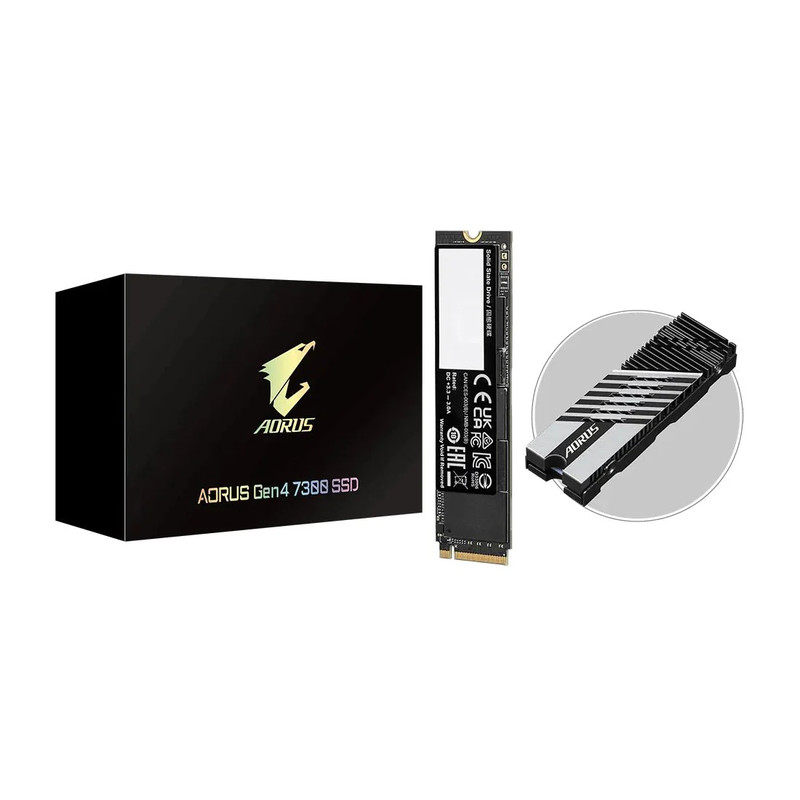 Gigabyte Aorus 2TB Gen 4 7300/6850 MB/s Internal SSD - مساحة تخزين